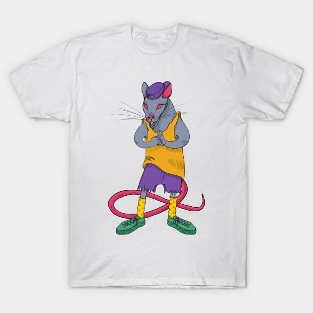 Street gang rat stylish post punk T-Shirt by RedRat